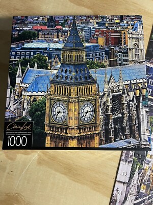 Chris Lord London Big Ben and Westminster Abbey 1000 Piece Jigsaw