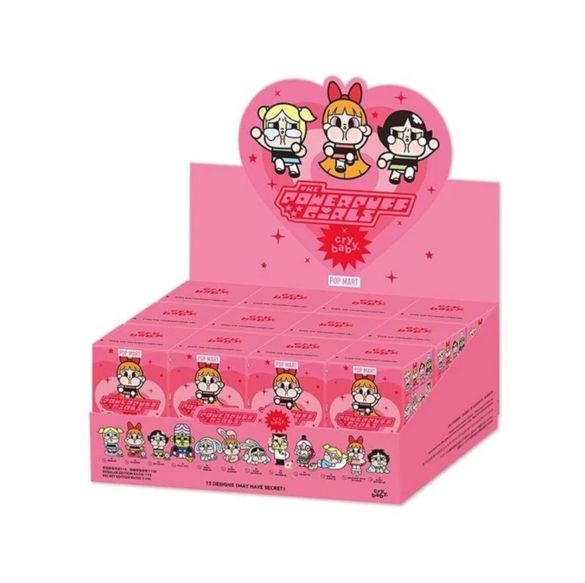 Pop Mart Cry Baby Powerpuff Girls Series Figure Model Whole Set 12