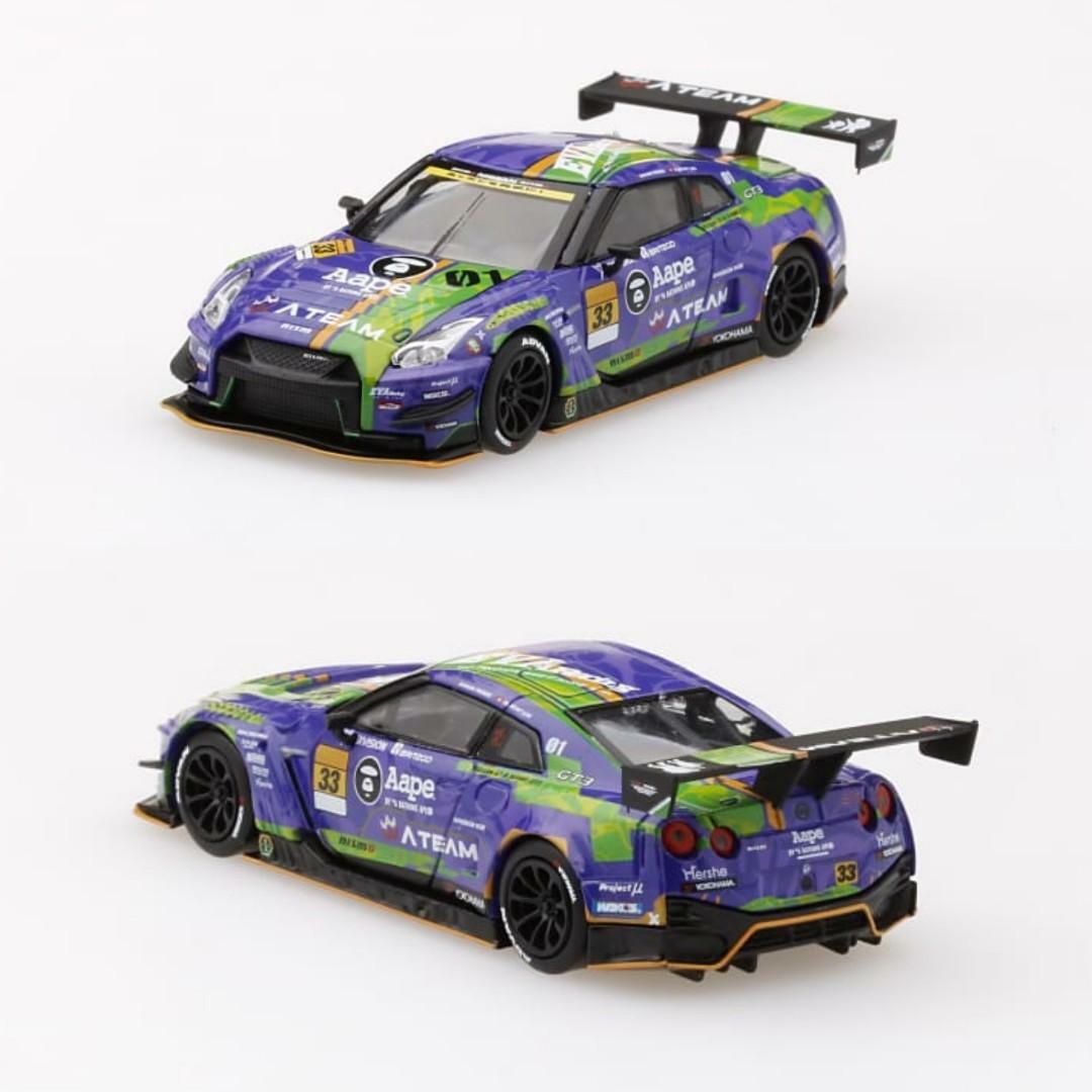 MINI GT x POPRACE 90 EVA RT Test Type-01 X Works GT-R #33 SUPER GT