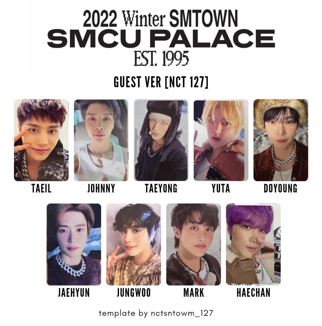 2022 WINTER SMTOWN : SMCU PALACE [GUEST. NCT 127] Photocard