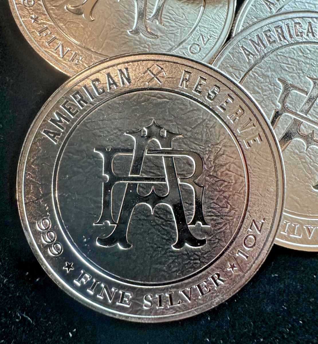 ASAHI AMERICAN RESERVE EAGLE 1 OZ .999 FINE SILVER ROUND GEM BU