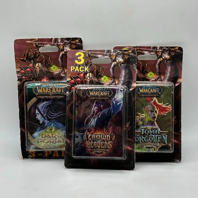 World of Warcraft TCG Sealed Collectible Card Game Packs for sale