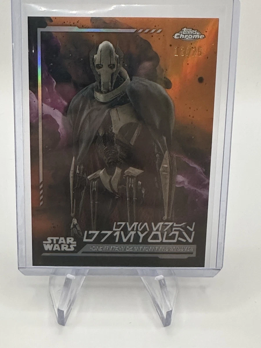 Topps General Grievous Star Wars Collectable Trading Cards for