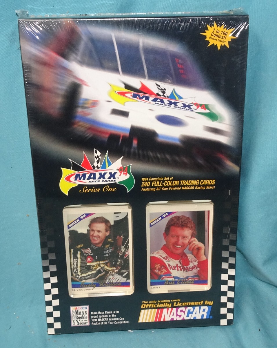 NASCAR 1994 Complete Set of 240 Cards Series One Maxx Race for
