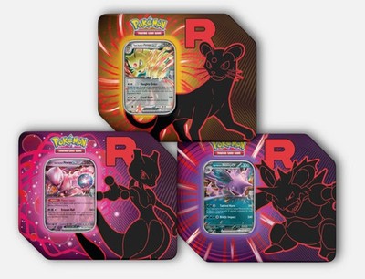 Destined Rivals Team Rocket Tins (Mewtwo, Nidoking, Persian