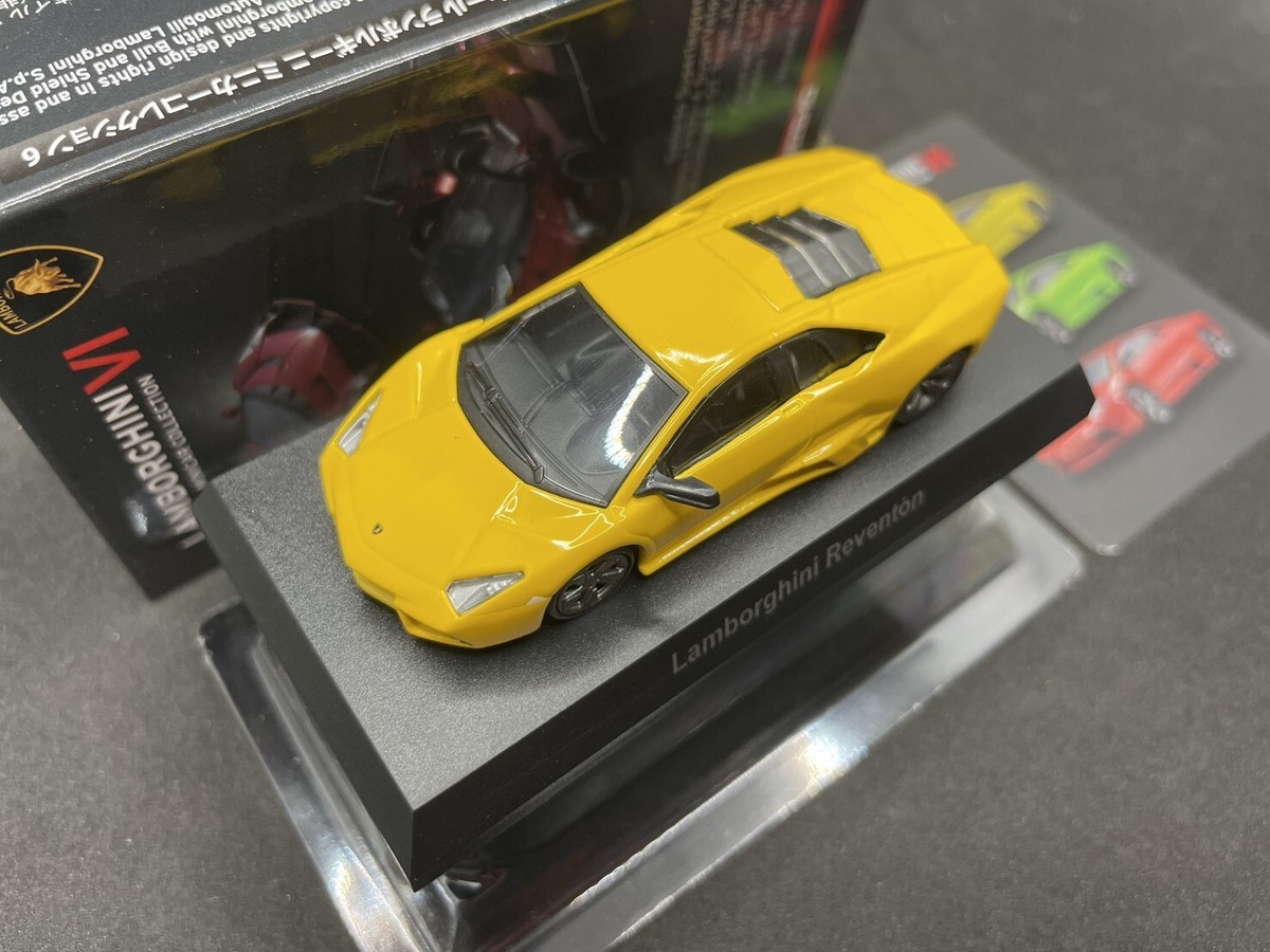 Kyosho 1/64 Lamborghini collection 6 Reventon yellow Diecast