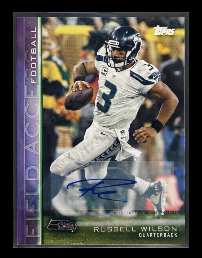 Russell Wilson Autograph Football Trading Cards for sale | eBay