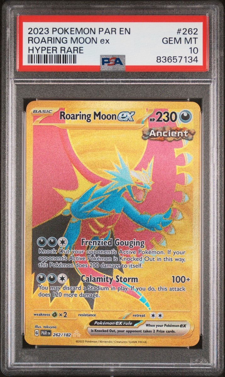 Roaring Moon ex 262/182 PSA 10 - Scarlet & Violet Paradox Rift