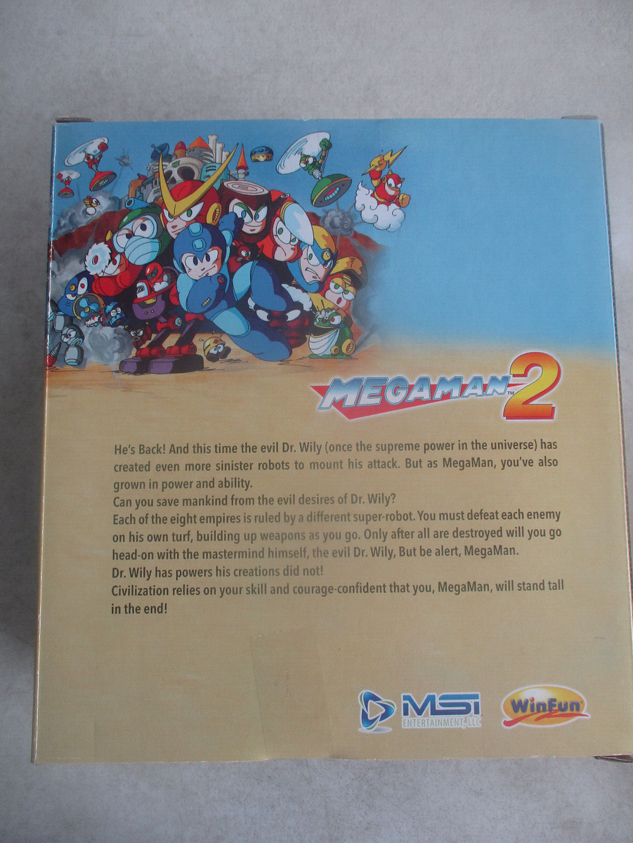 MIB MEGAMAN 2 PLUG & PLAY TV GAME CONSOLE CAPCOM WINFUN MSI for