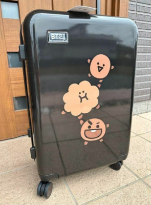 BTS BT21 LINE Friends Carry Case Travel Bag Suitcase 24 in SHOOKY