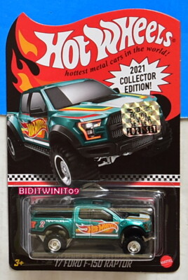 HOT WHEELS 2021 RLC MAIL IN '17 FORD F-150 RAPTOR FACTORY SEALED