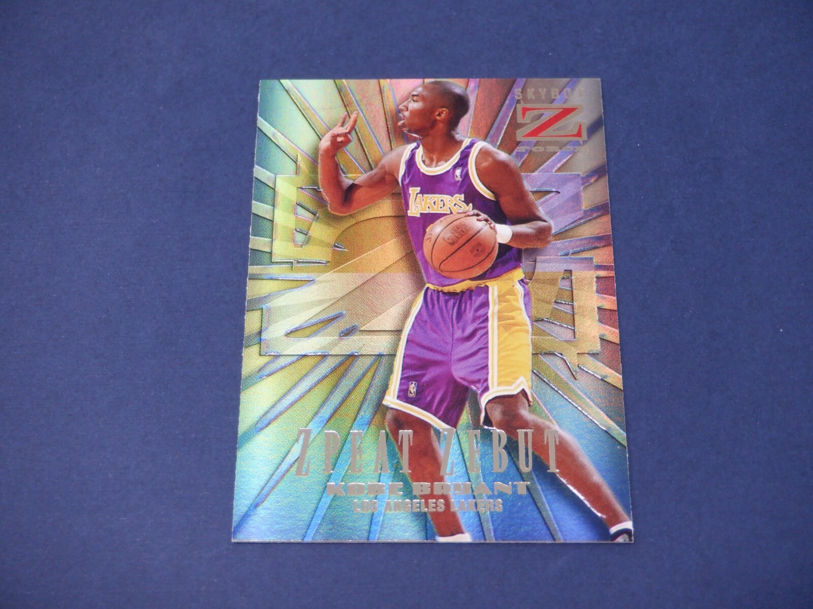 Kobe Bryant 1996 Skybox Z-Force #3 Z-Peat Zebut Price Guide