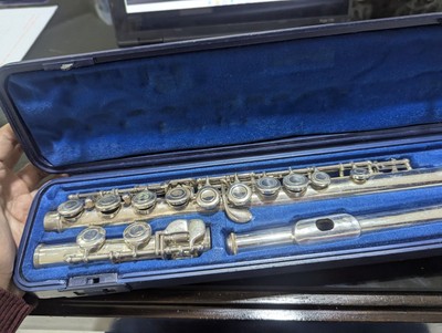 Yamaha YFL-311 Silver Plated Flute Nickel Silver working Musical