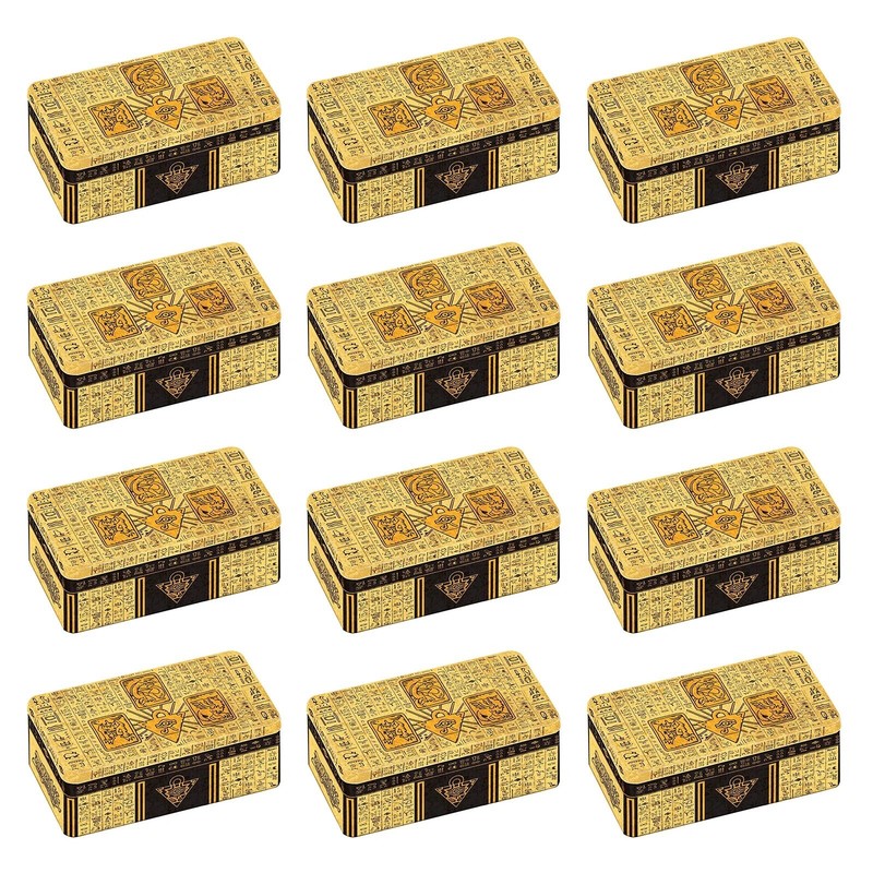 Yugioh 2022 TIN OF THE PHARAOH'S GODS FACTORY SEALED CASE (12 TINS