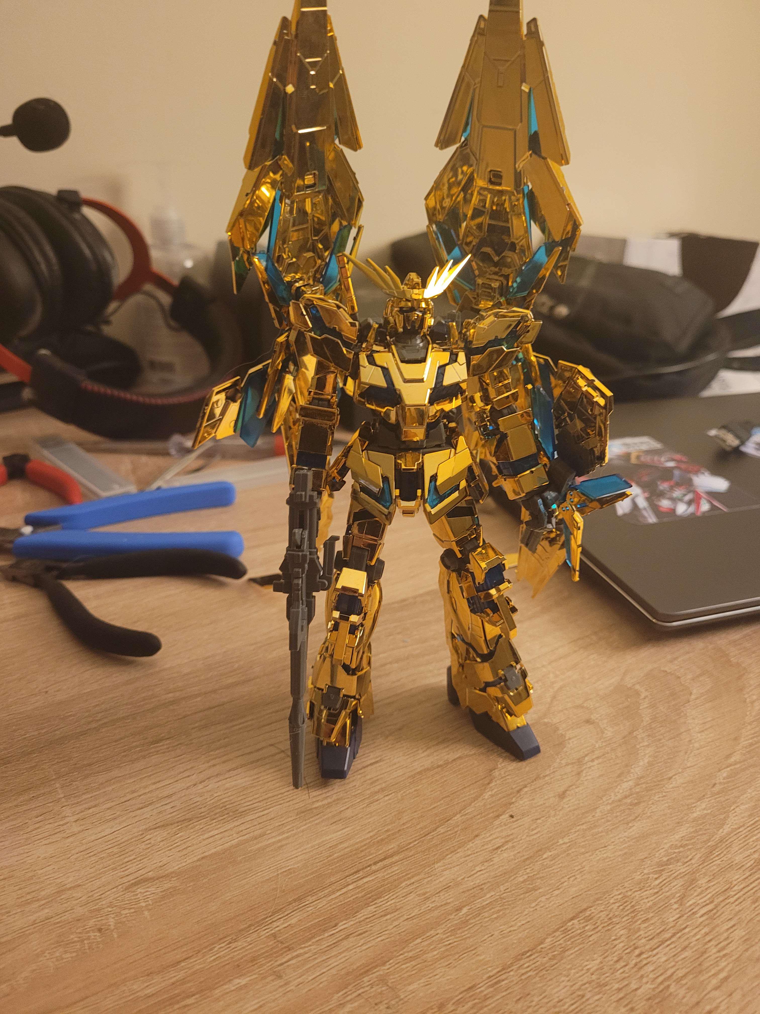 HGUC RX-0 獨角獸鋼彈03 鳳凰[Narrative Ver.] [金色電鍍] 全精神感應