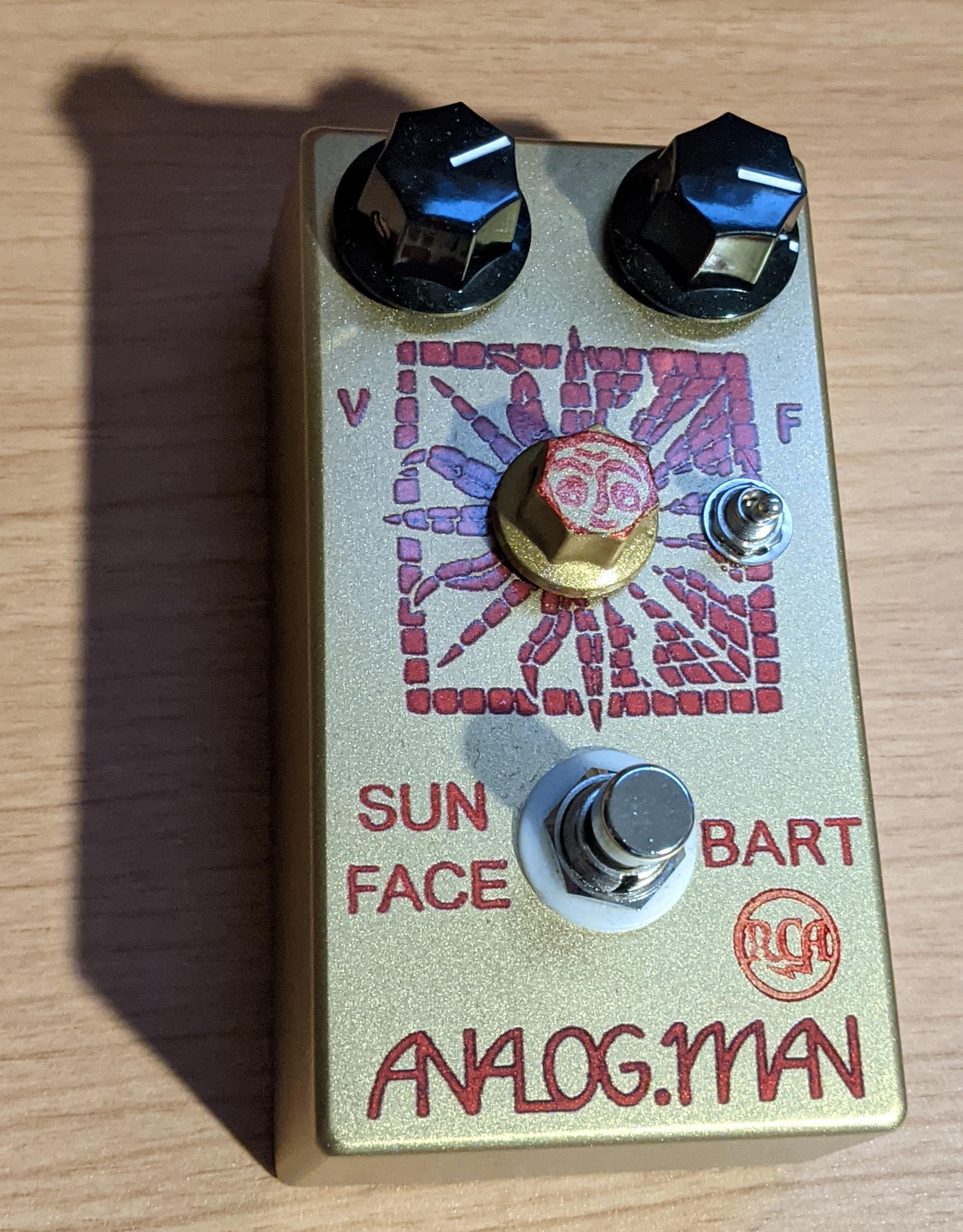 NPD: AnalogMan Sun Face BART/RCA (ミディアムゲイン) : r/guitarpedals