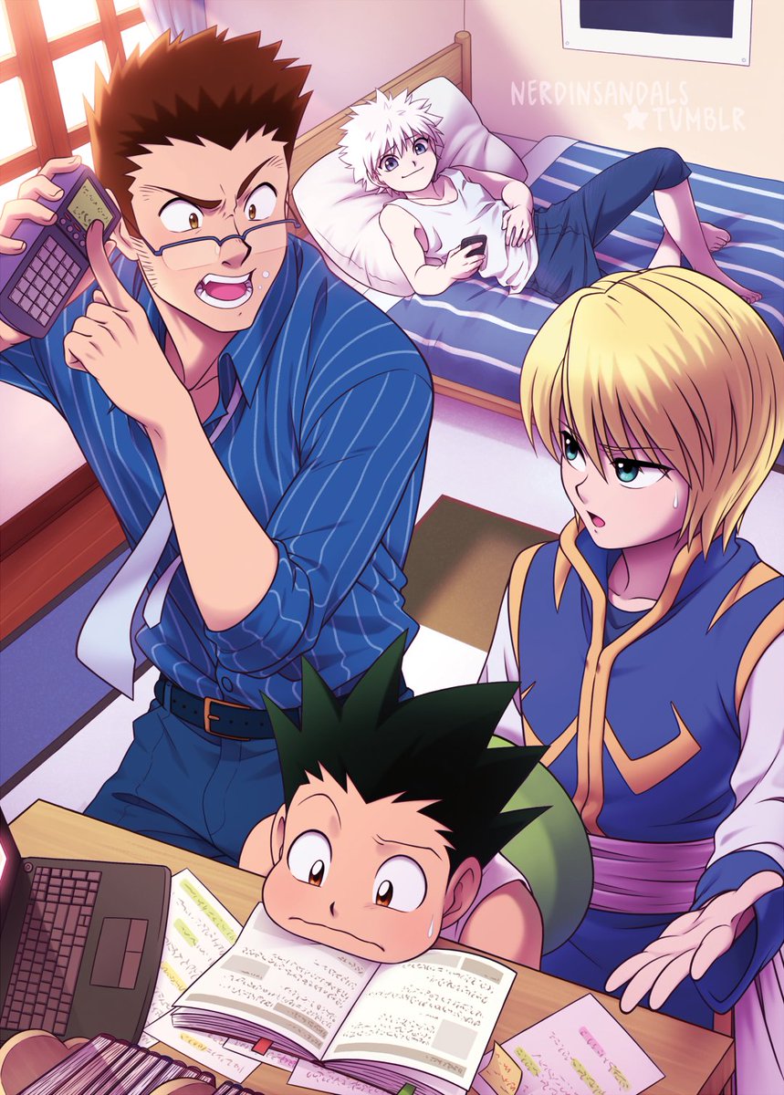 ゴン、キルア、クラピカ、レオリオ (@nerdinsandals) : r/HunterXHunter