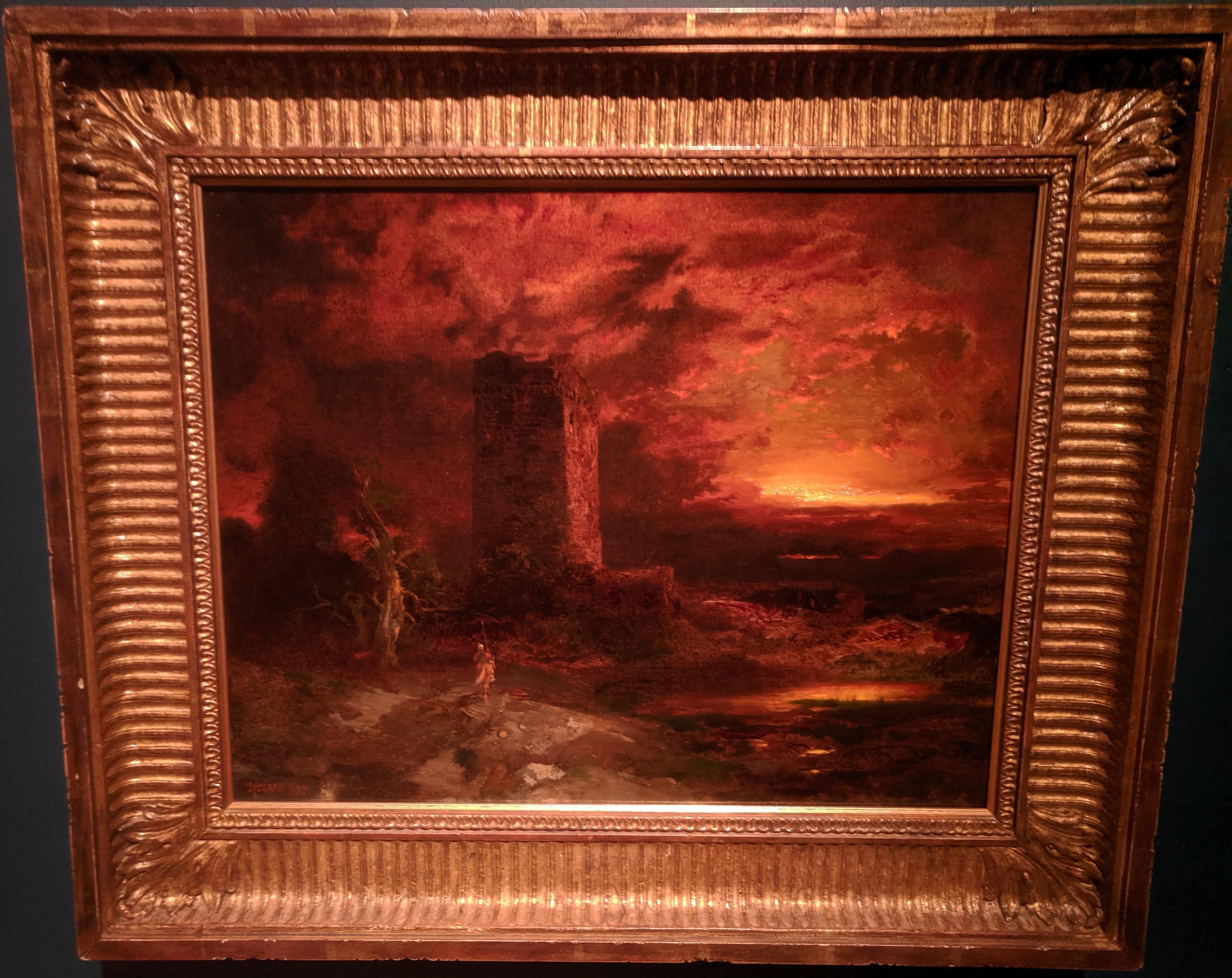 暗黒の塔へ来たチャイルド・ローランド - トーマス・モラン 1885 : r