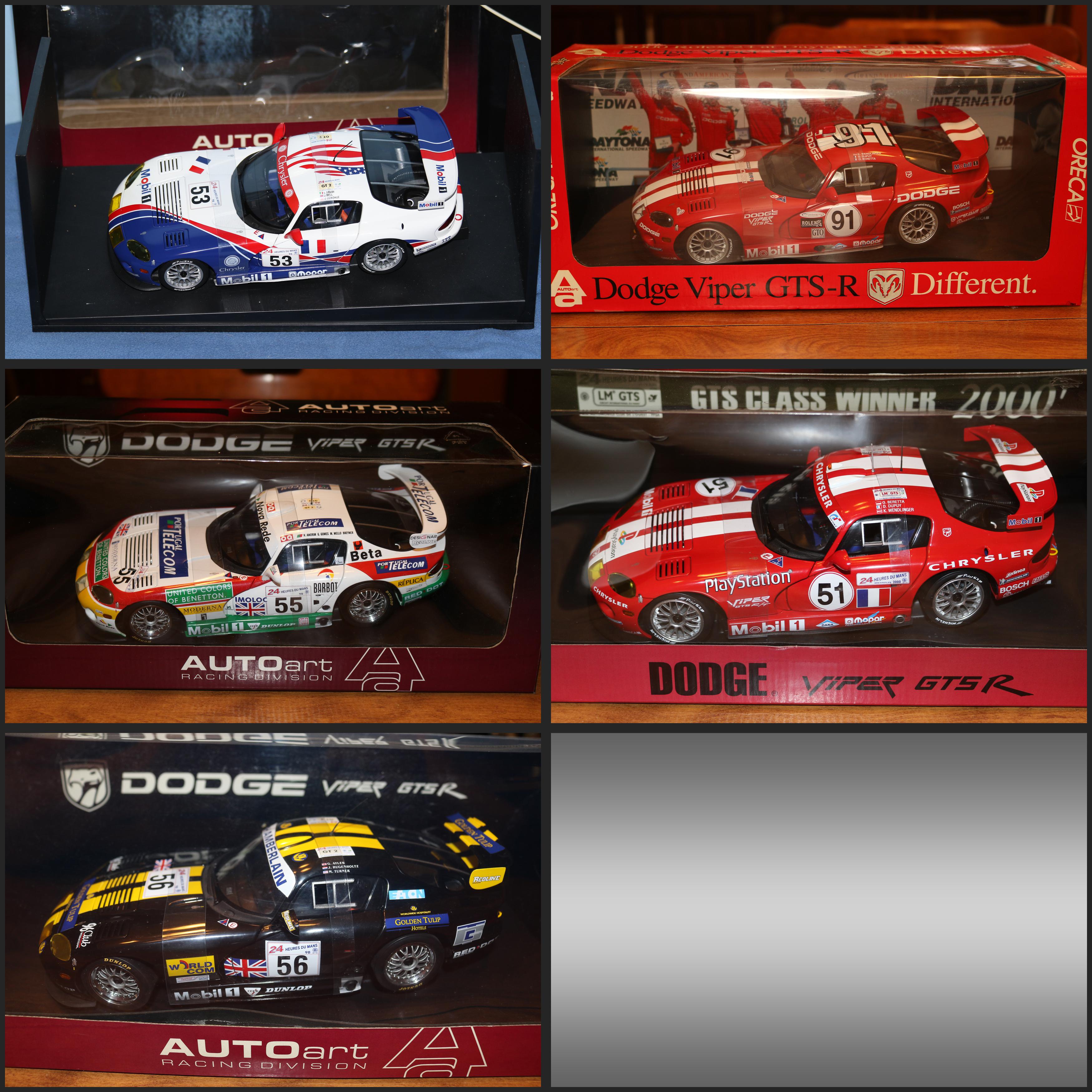 My Recent Collection Focus: Dodge Viper GTS-R Race Cars [AUTOart