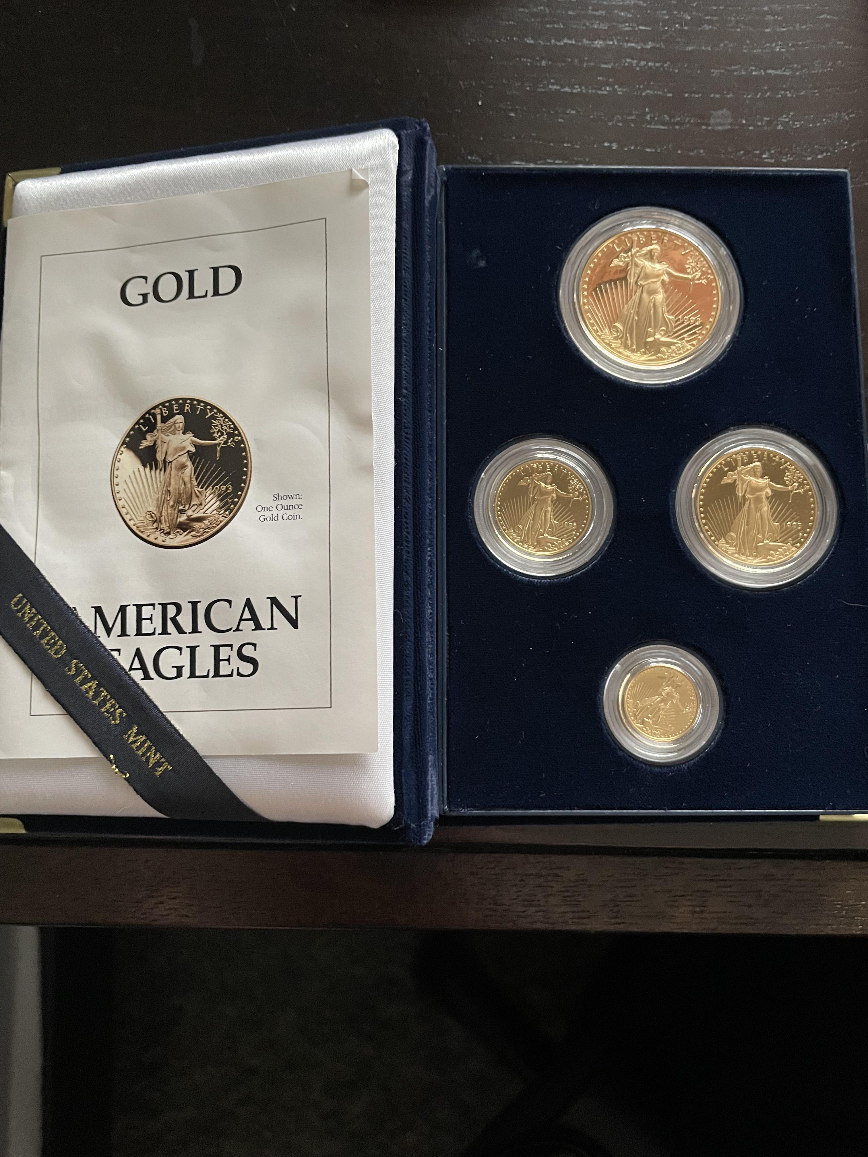1993年 アメリカンイーグル ゴールドプルーフセット : r/coins