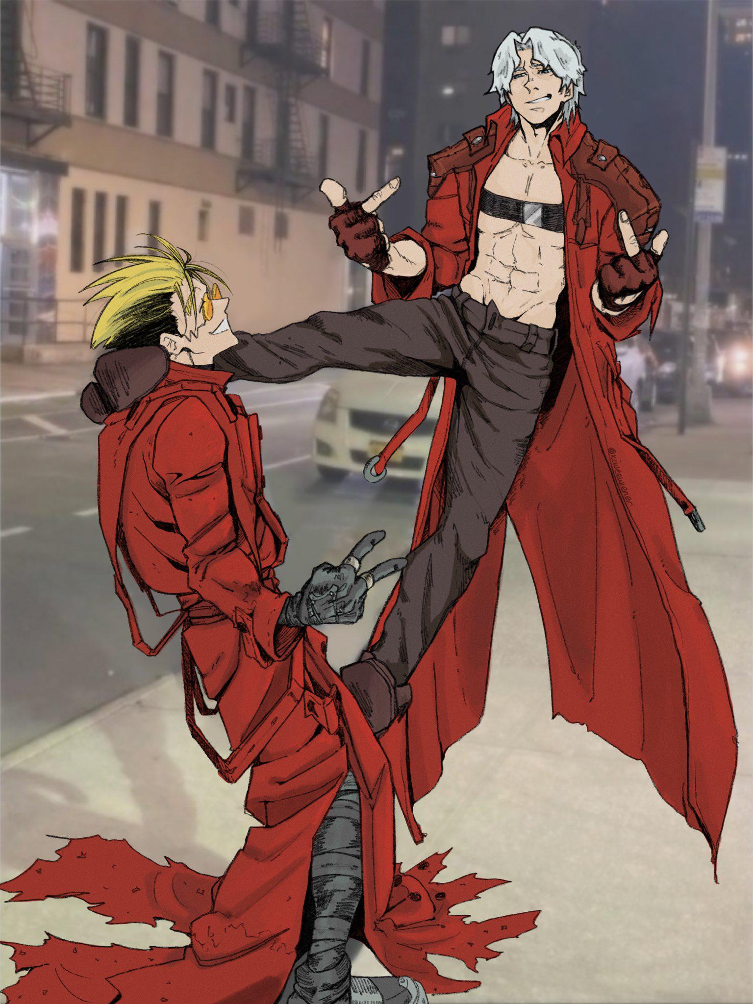 ダンテとヴァッシュは親友になるだろう (Artwork by @kiweewiener) : r