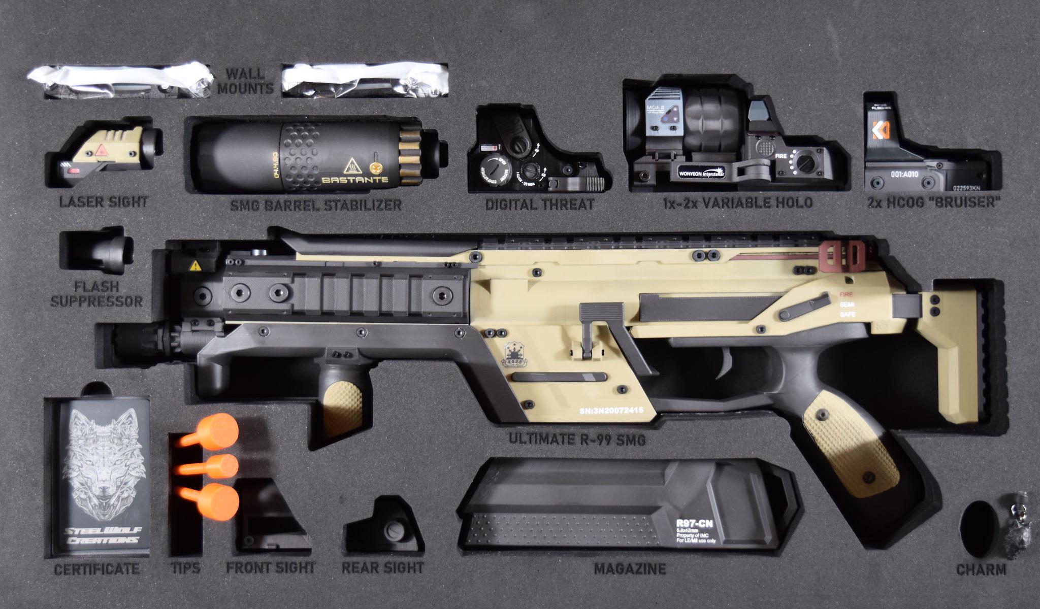 New R-99 Replica with Attachments from SteelWolf Creations : r