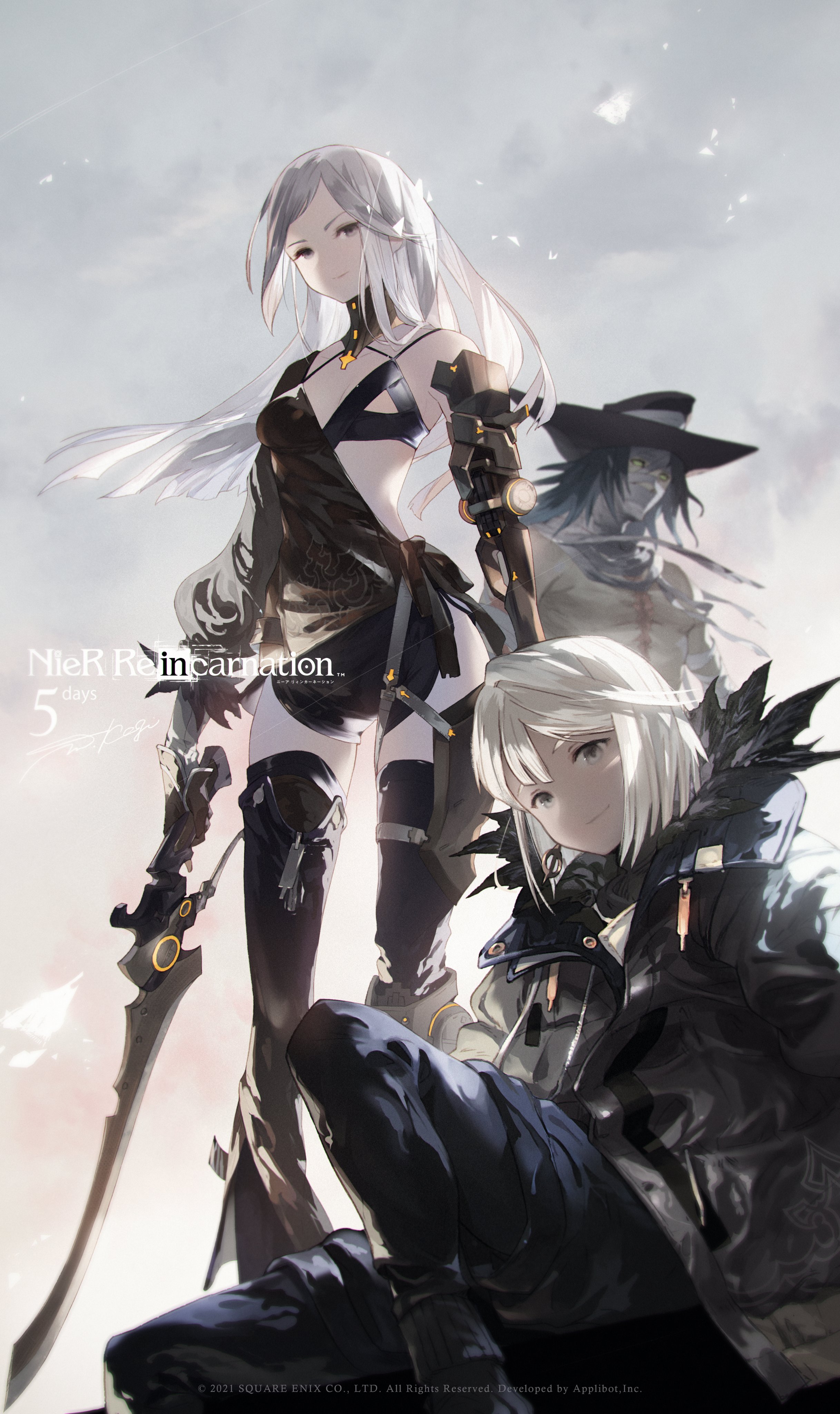 5 Days Countdown Official Art for NieR Re[in]carnation : r/nier