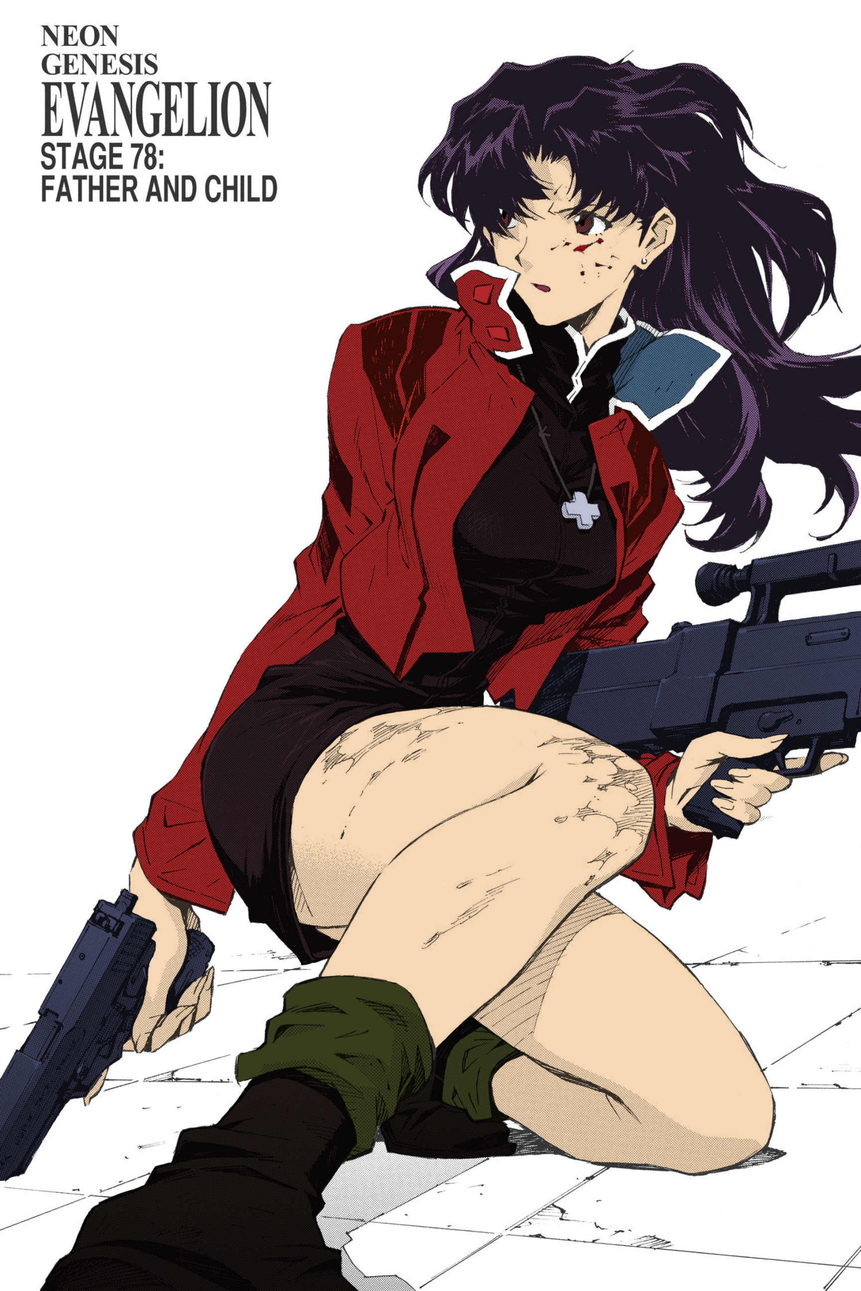 Colored this great panel of Misato from the NGE Manga. I hope you
