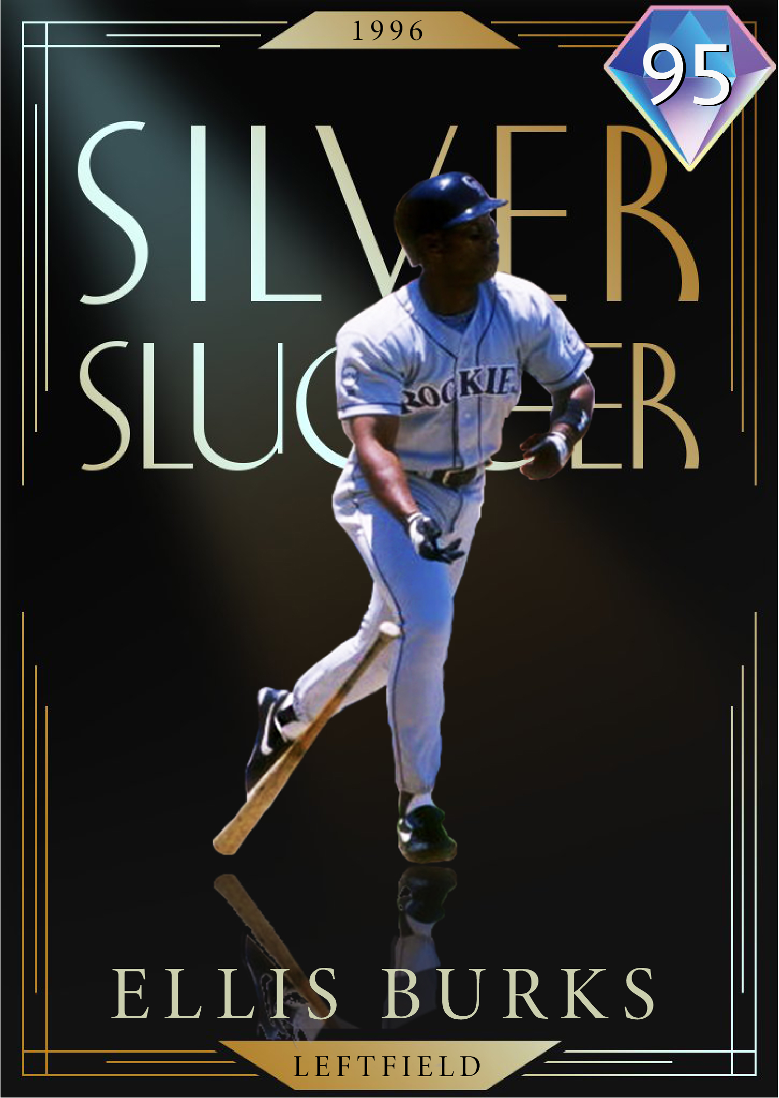 Ellis Burks 1996 Silver Slugger Award card concept : r/MLBTheShow