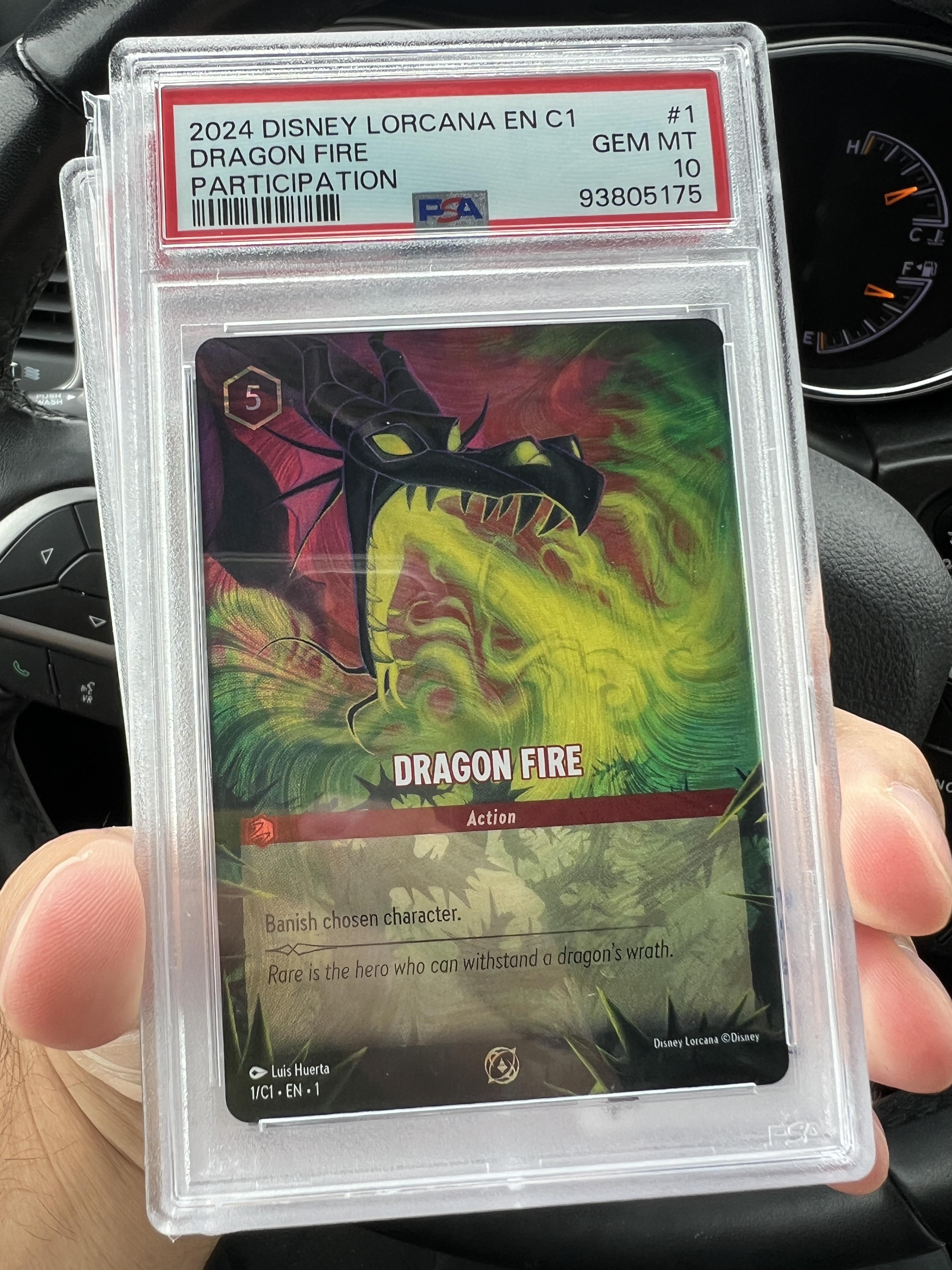 Gem Mint 10 Dragon Fire : r/Lorcana