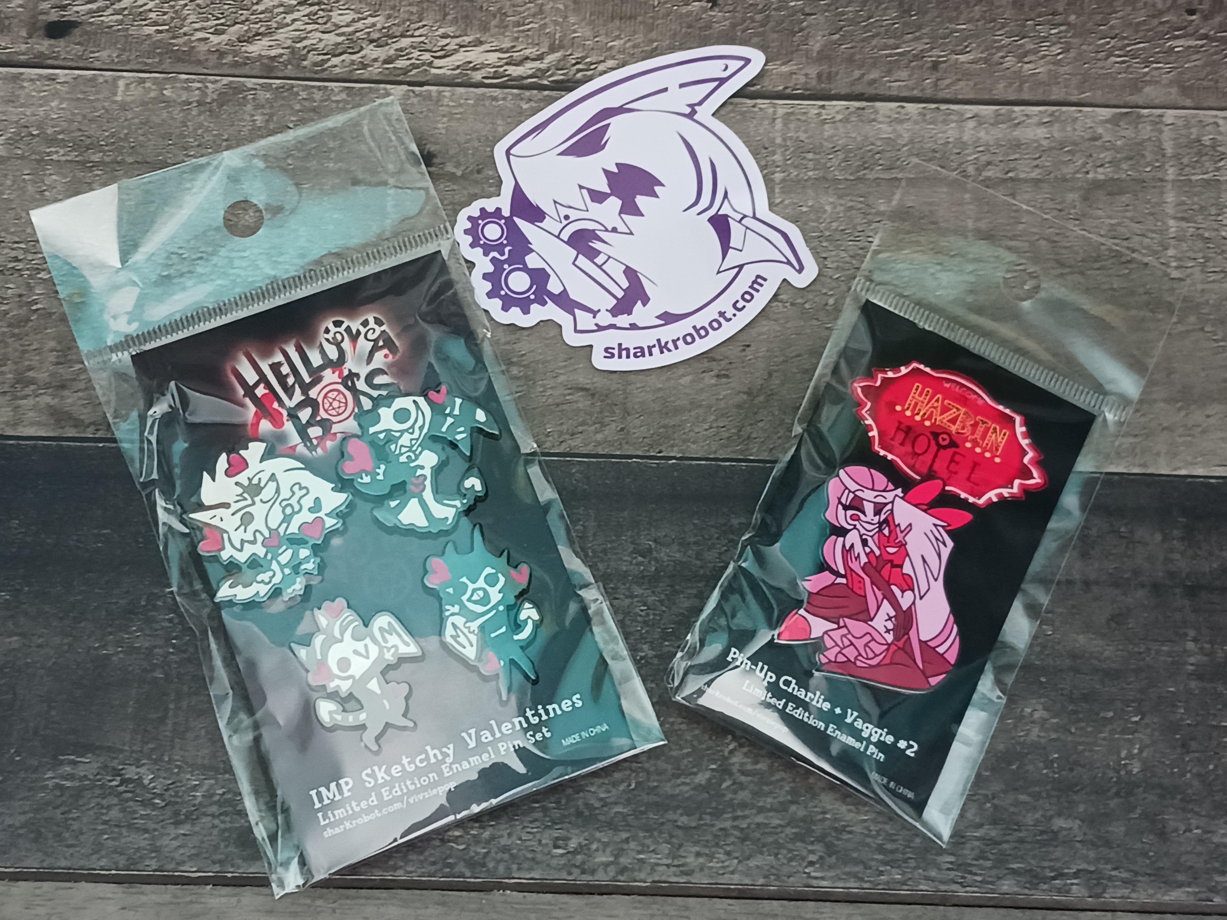 Finally got my Valentine's Day pins! I love them. : r/HelluvaBoss