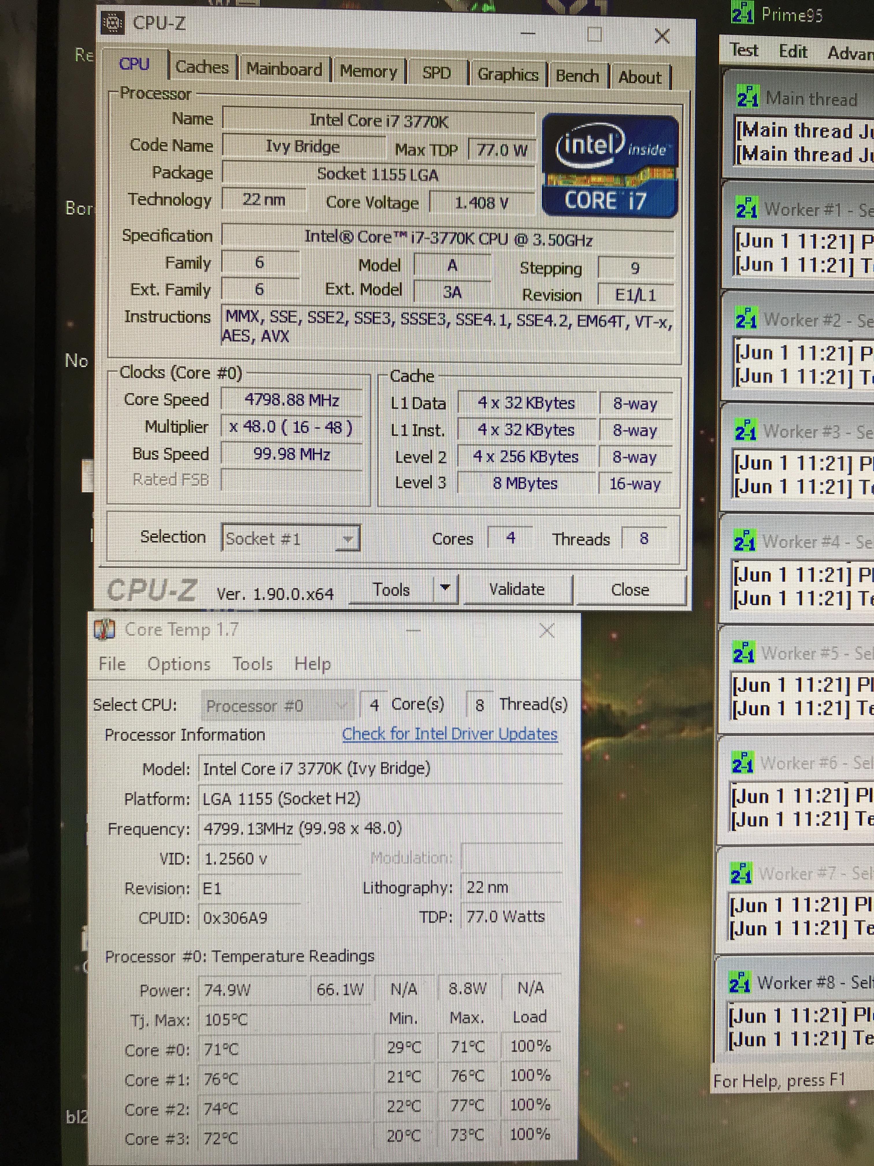 I manage to OC an i7-3770k to 4.8Ghz on an AIO. : r/overclocking