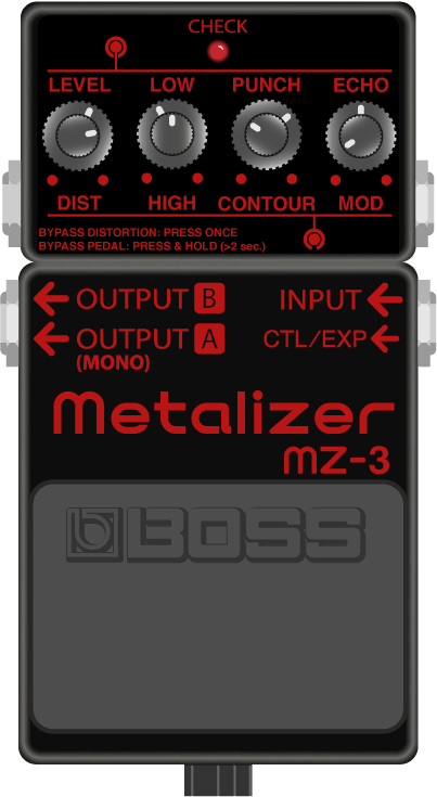 Concept for an updated Boss MZ-2 Digital Metalizer : r/guitarpedals