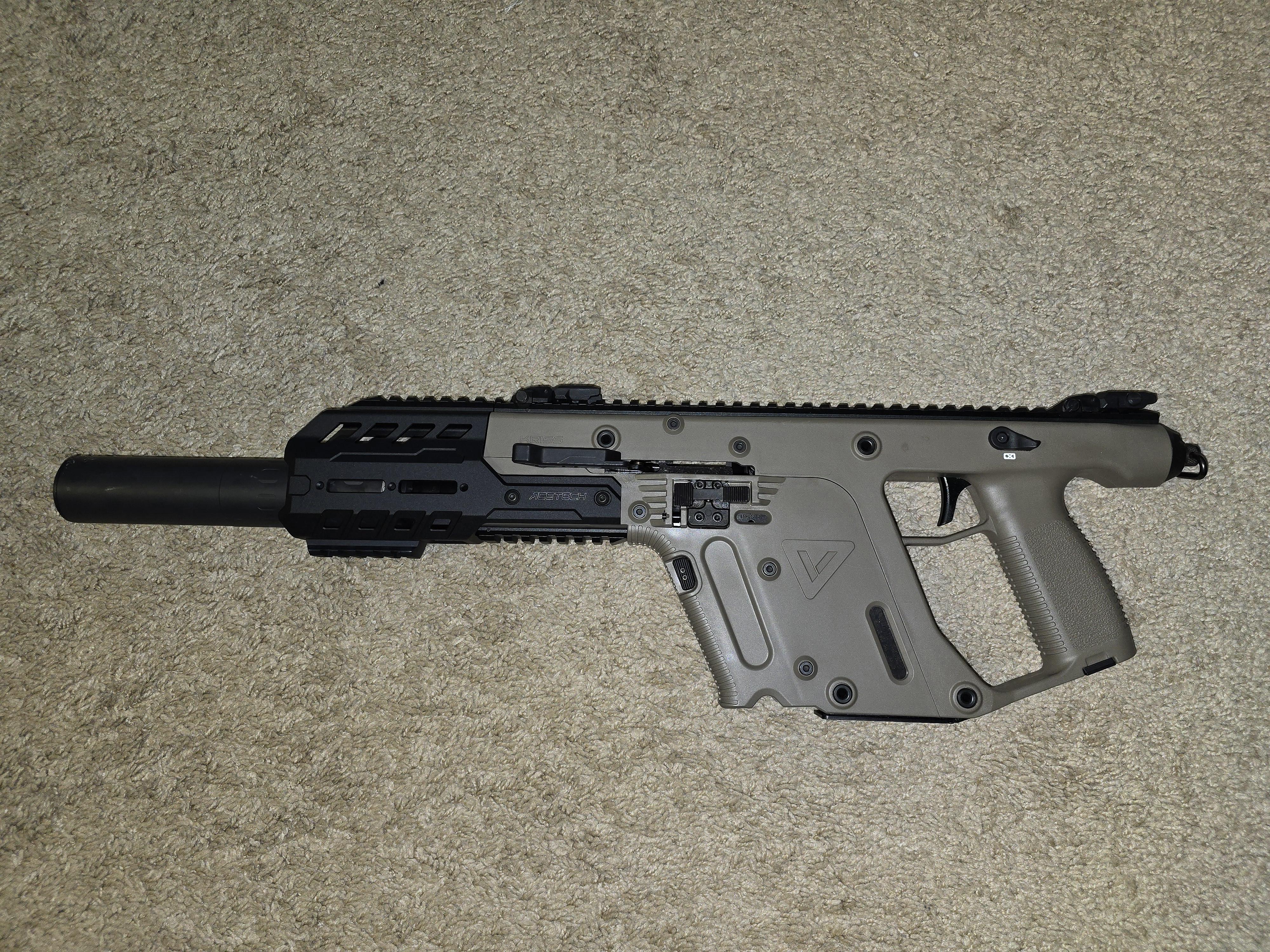 Acetech handguard (VIK 2) on my vector 45 : r/KRISS