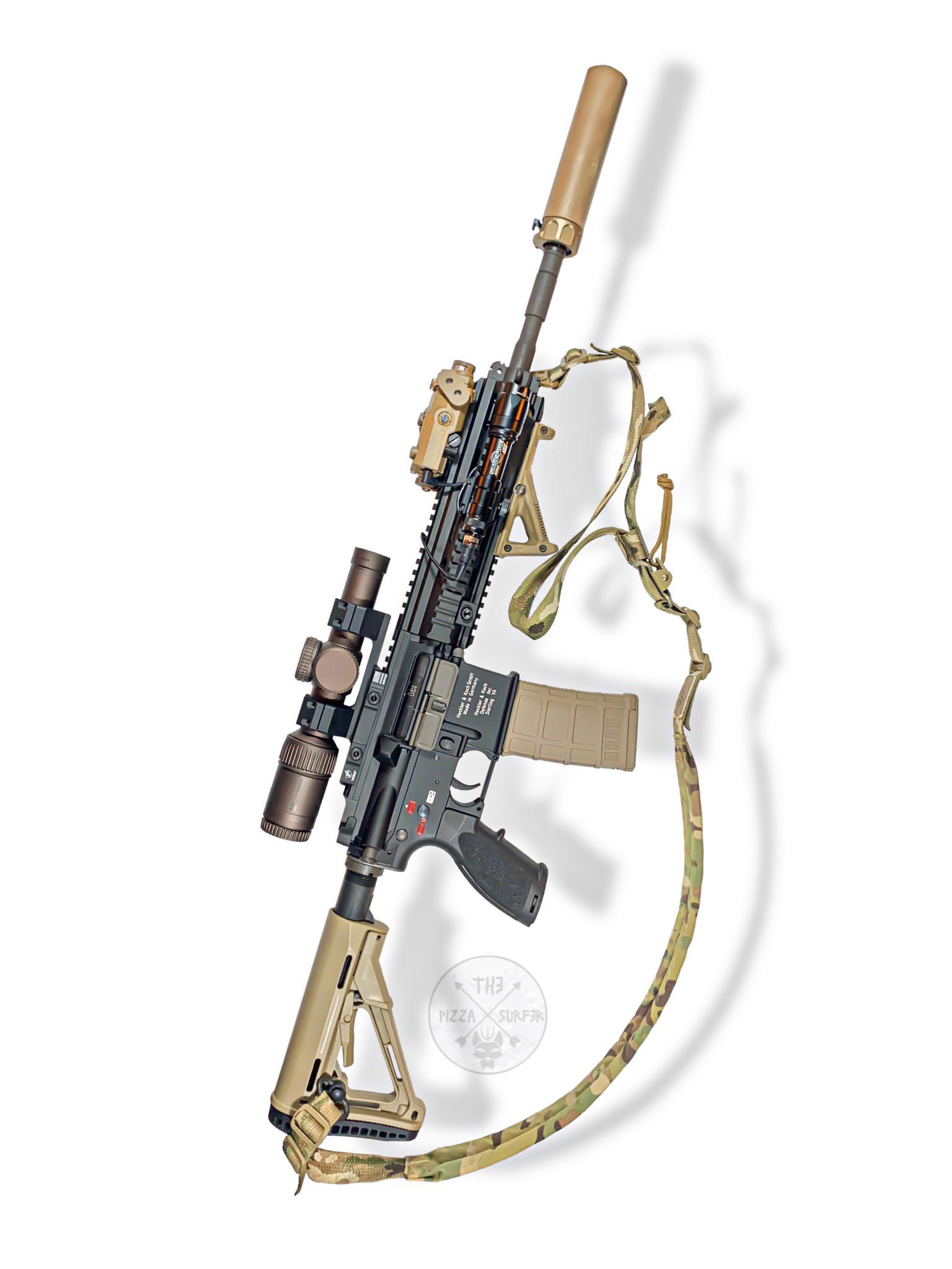 My Clay Spenser (Seal Team CBS) 14.5” HK416D clone build is nearly