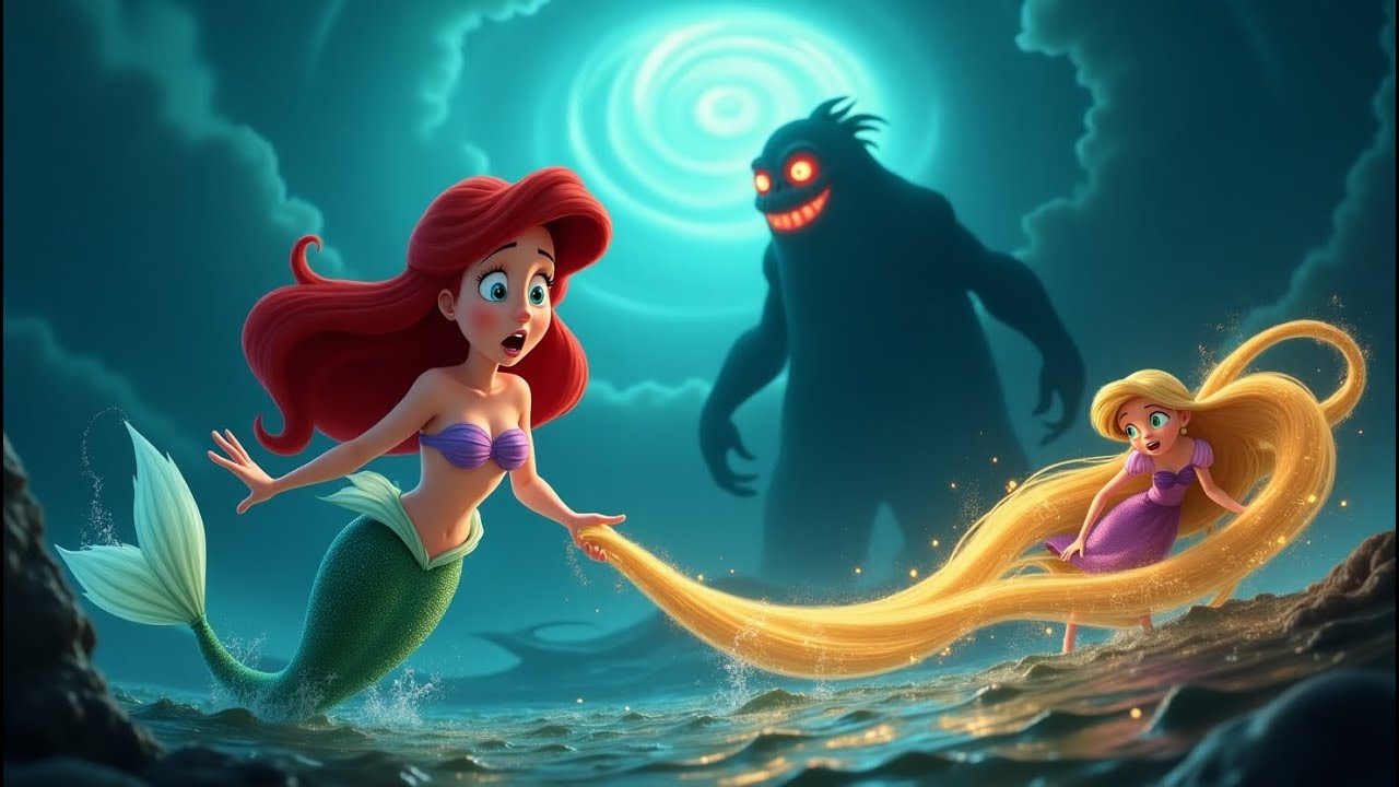 Ariel Caught Rapunzel's Magical Hair – What Happened Next Will