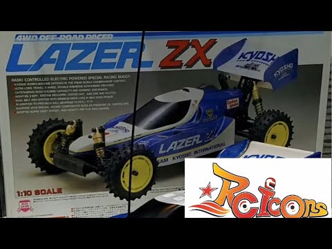 Running the Kyosho Lazer ZX from 1989 - YouTube