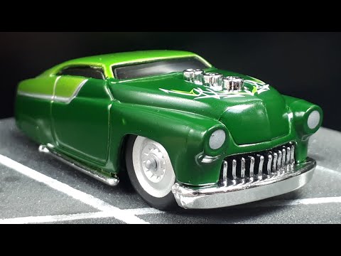 Tooned 1949 Mercury green by Hot Wheels Hardnoze w/3D printed