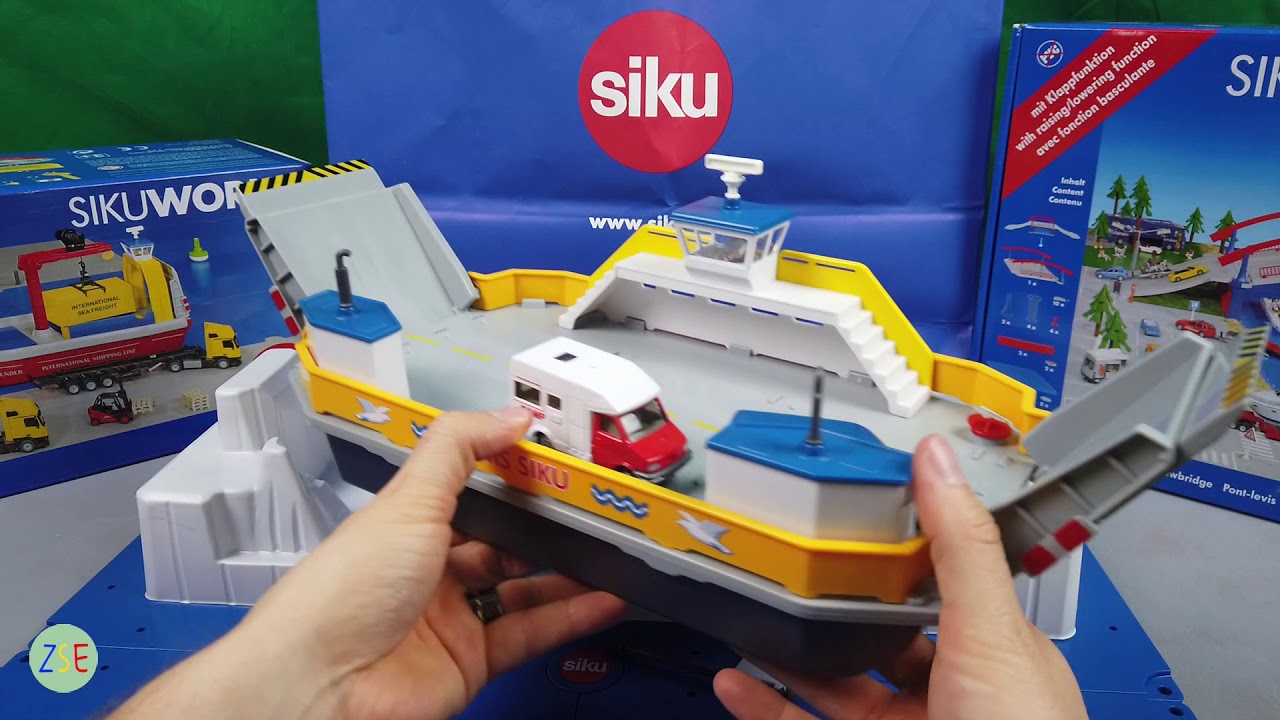 Siku - Sikuworld Carry Ferry Ship - 1750 - Review - YouTube