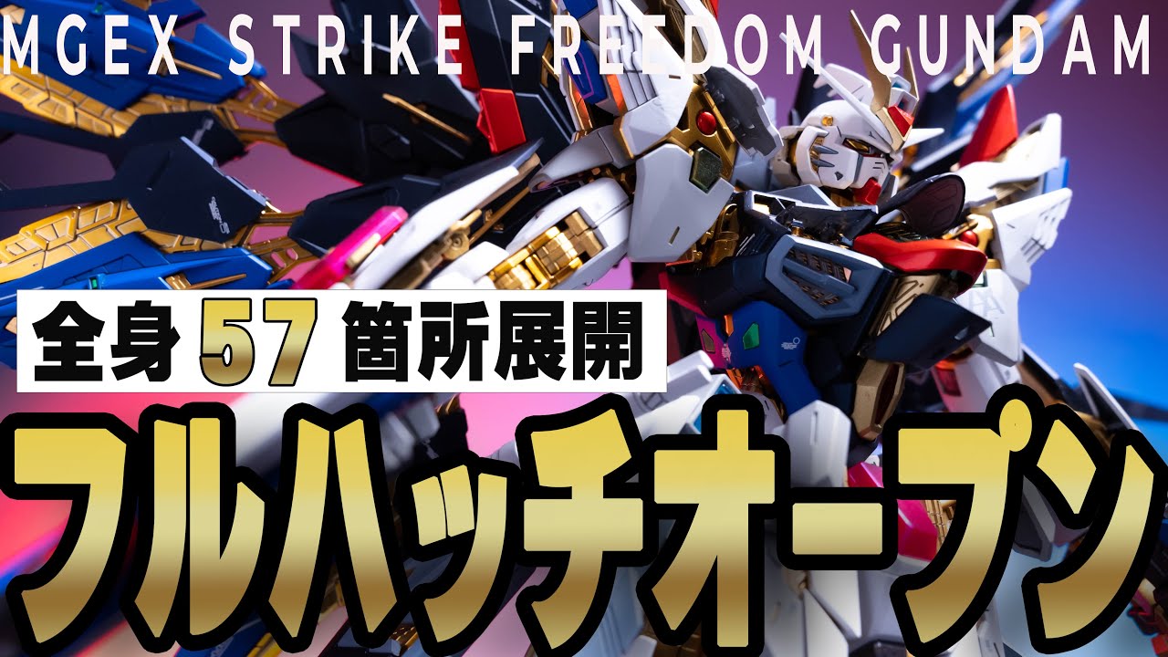 改造＆全塗装】全身57箇所を装甲展開！MGEXストライクフリーダム