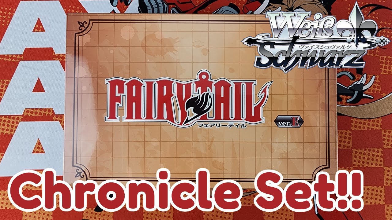 Weiss Schwarz - Fairy Tail: Chronicle Set Opening!!! (MTZ) - YouTube