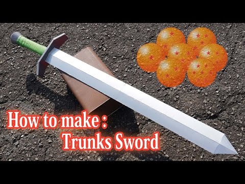 トランクスの剣の作り方】未来トランクス編 // How to make : Trunks