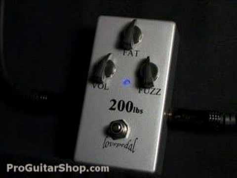 LovePedal 200lbs of Tone Silicon Fuzz Pedal - YouTube