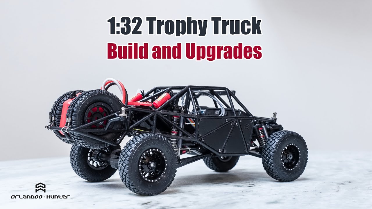 Epic Orlandoo Hunter 1:32 Trophy Truck Build and Test (OH32X02