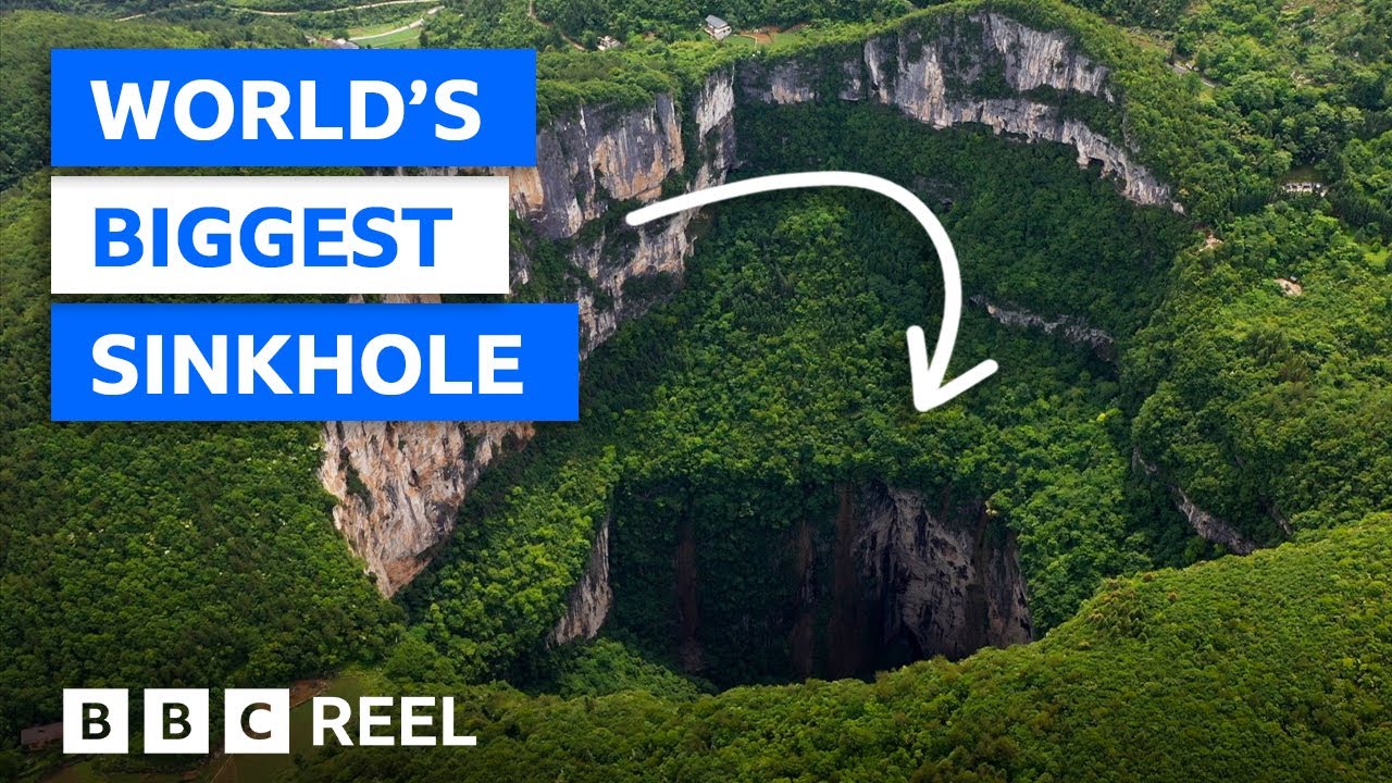 Inside China's mysterious sinkhole – BBC REEL - YouTube