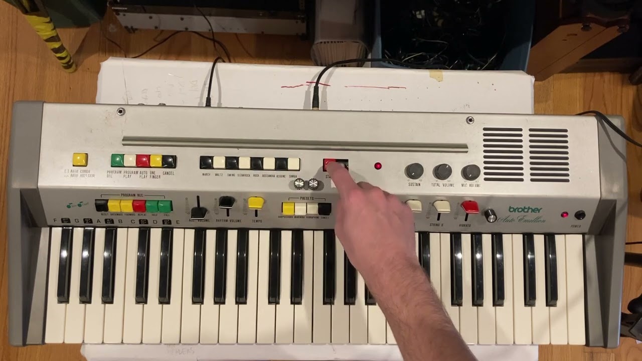 Brother GX-151 Auto Emillion ＋Roland RE-101 Space Echo - YouTube