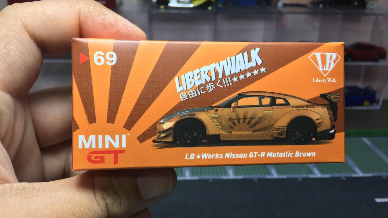 MY MINI CAR WORLD] UNBOXING MINI GT LB WORKS NISSAN GT-R METALLIC