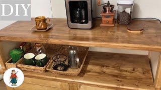 自作コーヒーカウンター(図面付) - YouTube