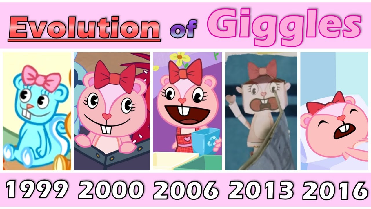 Evolution of GIGGLES from Happy Tree Friends - YouTube