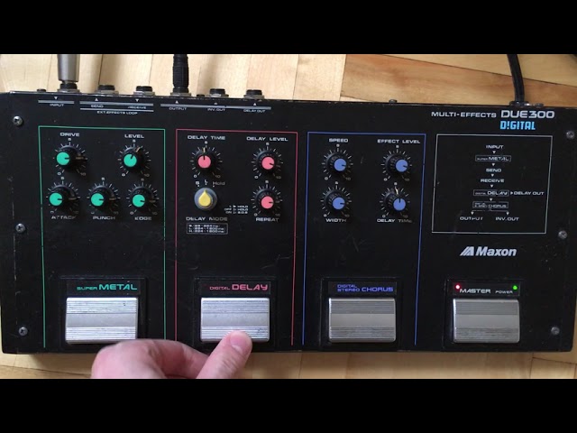 Maxon UE 300 Vintage Analog MULTI-EFFECTS - YouTube